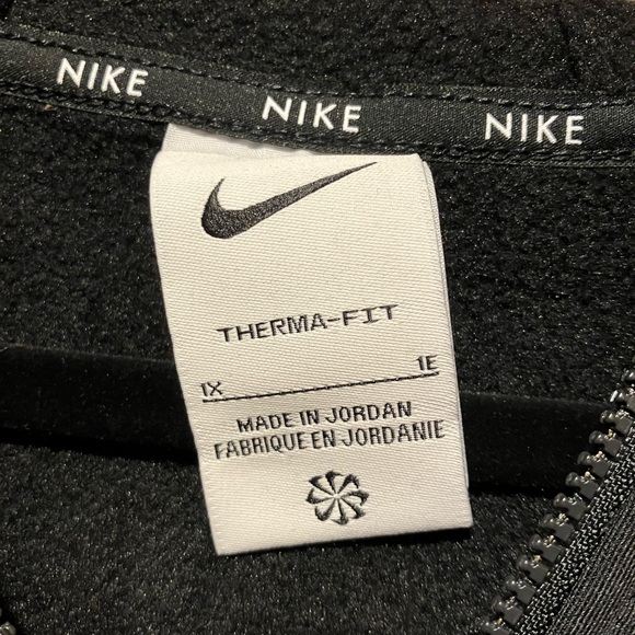 Nike‎ Black Full-Zip Therma-Fit Soft Hoodie NWT Size 1X - Picture 6 of 11